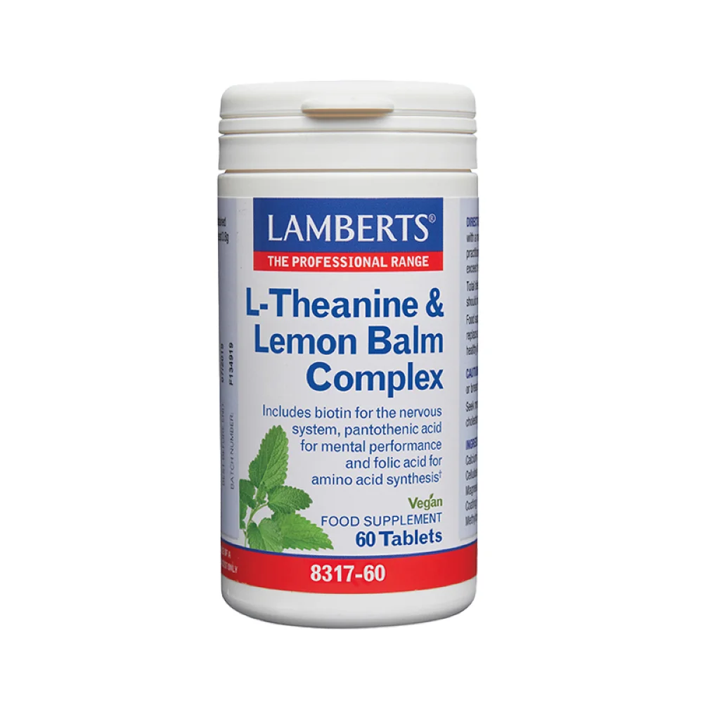Φωτογραφία προϊόντος: LAMBERTS L-Theanine & Lemon Balm Complex 60tabs