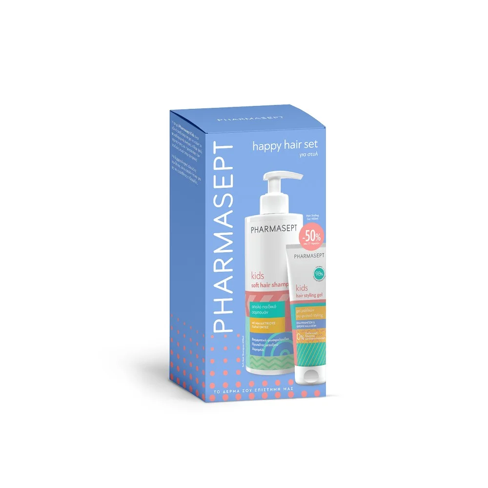 Φωτογραφία προϊόντος: PHARMASEPT Kids Promo Pack Soft Hair Shampoo 400ml & Hair Styling Gel 100ml