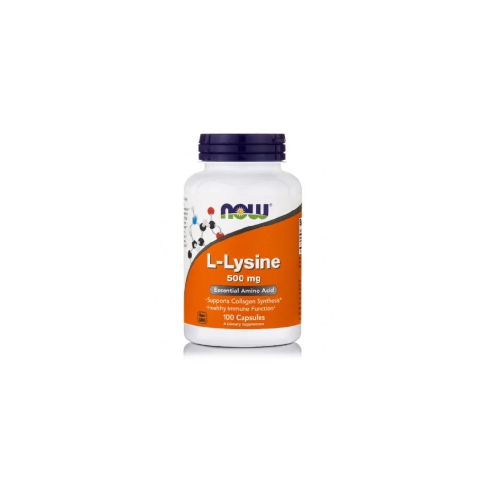 Φωτογραφία προϊόντος: NOW FOODS L-Lysine 500mg - 100 veg. caps