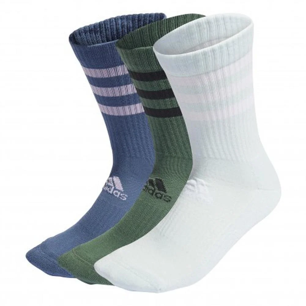 Φωτογραφία προϊόντος: Adidas 3-Stripes Cushioned Crew Socks 3 Pairs HI3435