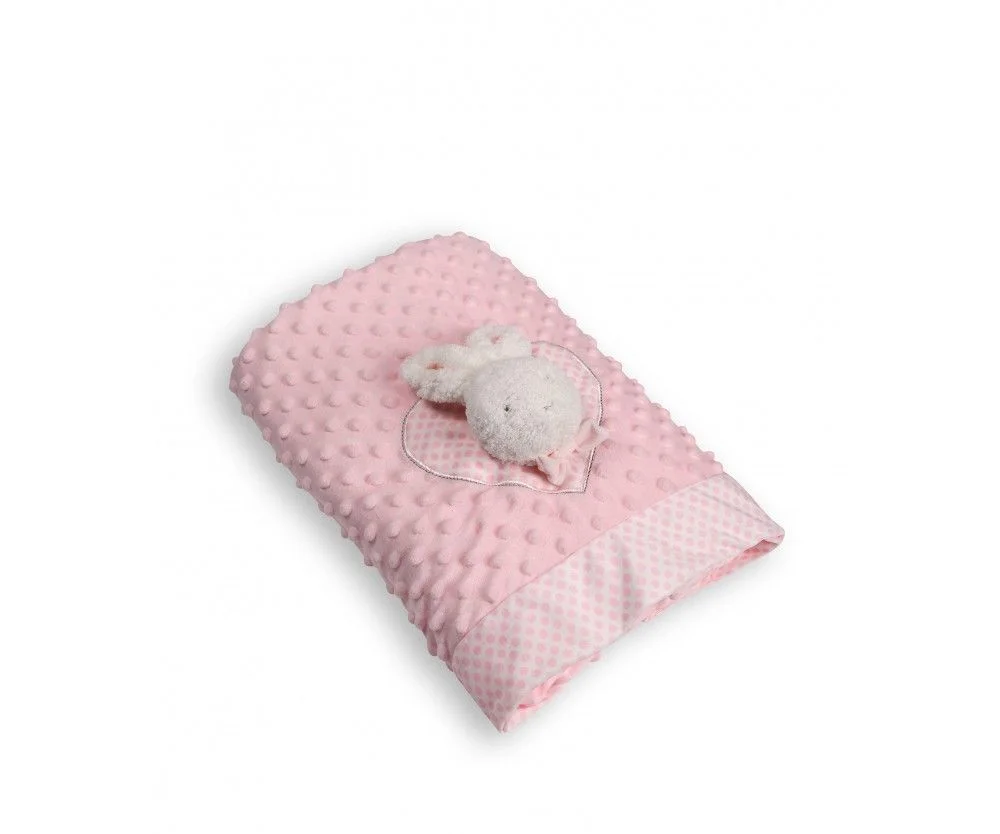 Φωτογραφία προϊόντος: Silk Fashion Κουβέρτα Bebe Λίκνου 75x100 WL404F Pink