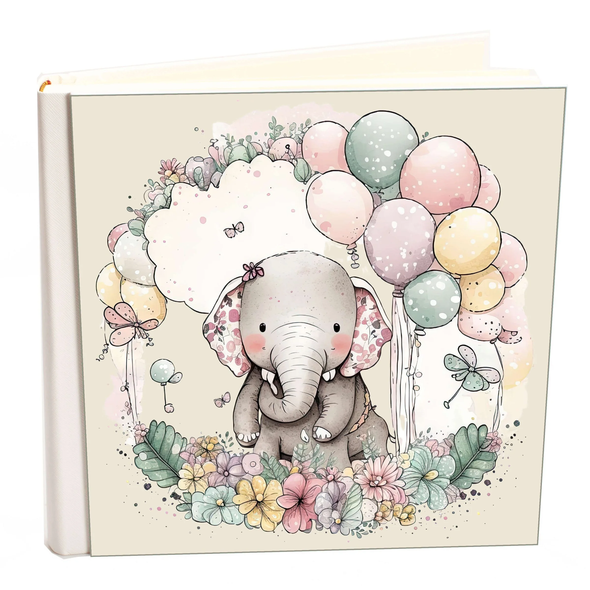 Φωτογραφία προϊόντος: HOPER Άλμπουμ my album elephant 30 boho style με ριζόχαρτο 30x30cm και κουτί άλμπουμ