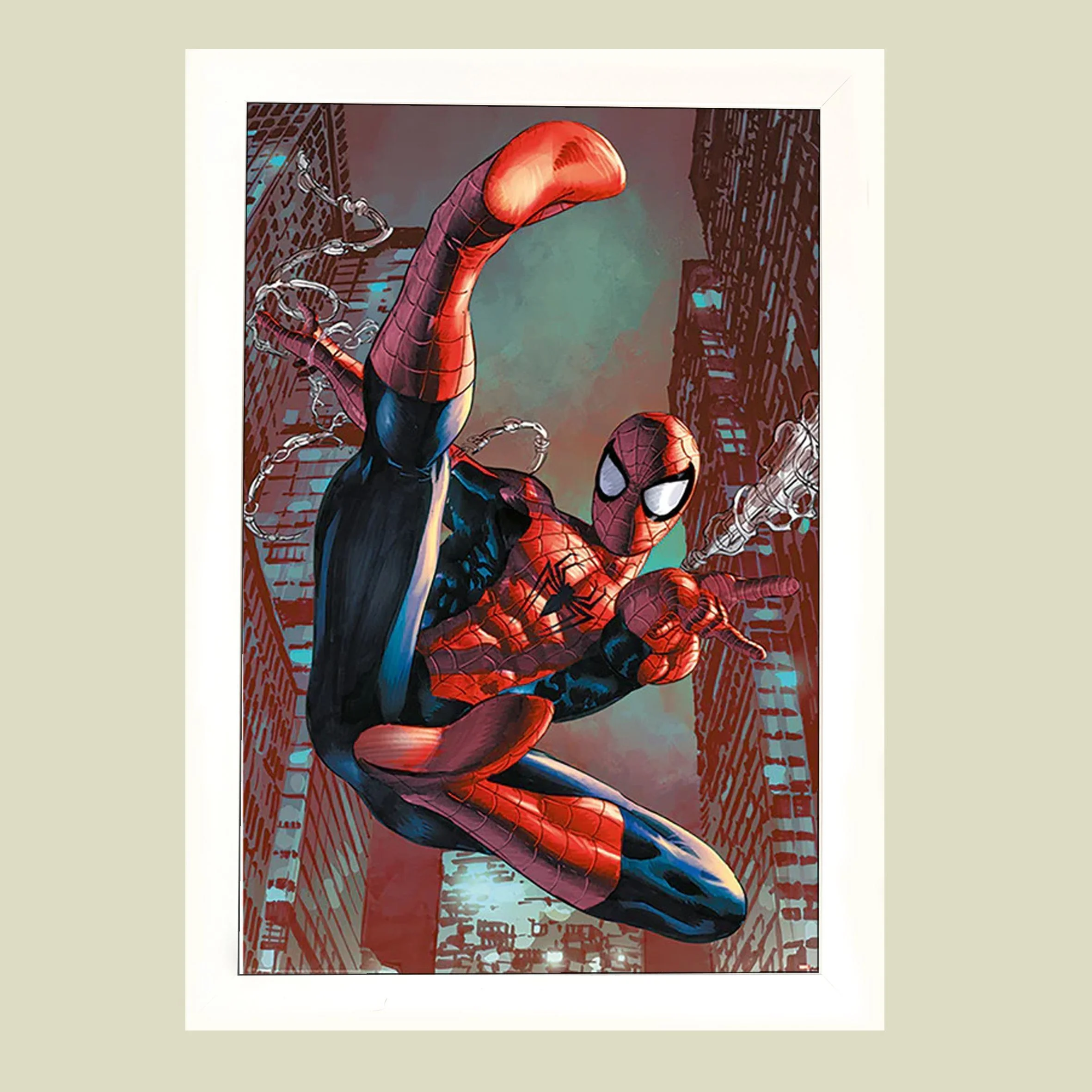 Φωτογραφία προϊόντος: HOPER Αφίσα Spider-Man (Web Sling) 61x91,5εκ Κορνίζα Ξύλινη Σε 10 Χρώματα Με Ακρυλικό Τζάμι Άθραυστο K1041+PP34010#01