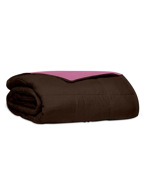 Φωτογραφία προϊόντος: SUNSHINE HOME ΚΟΥΒΕΡΛΙ ΜΟΝΟ 160X220CM PERCALE –BROWN PINK- SUNSHINE