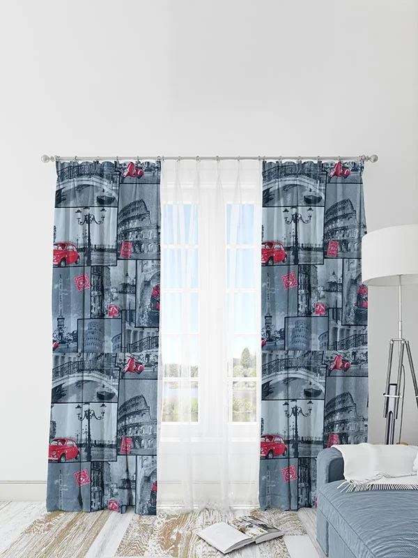 Φωτογραφία προϊόντος: SUNSHINE HOME ΚΟΥΡΤΙΝΑ ΛΟΝΕΤΑ 150X280CM ROME -GREY- SUNSHINE