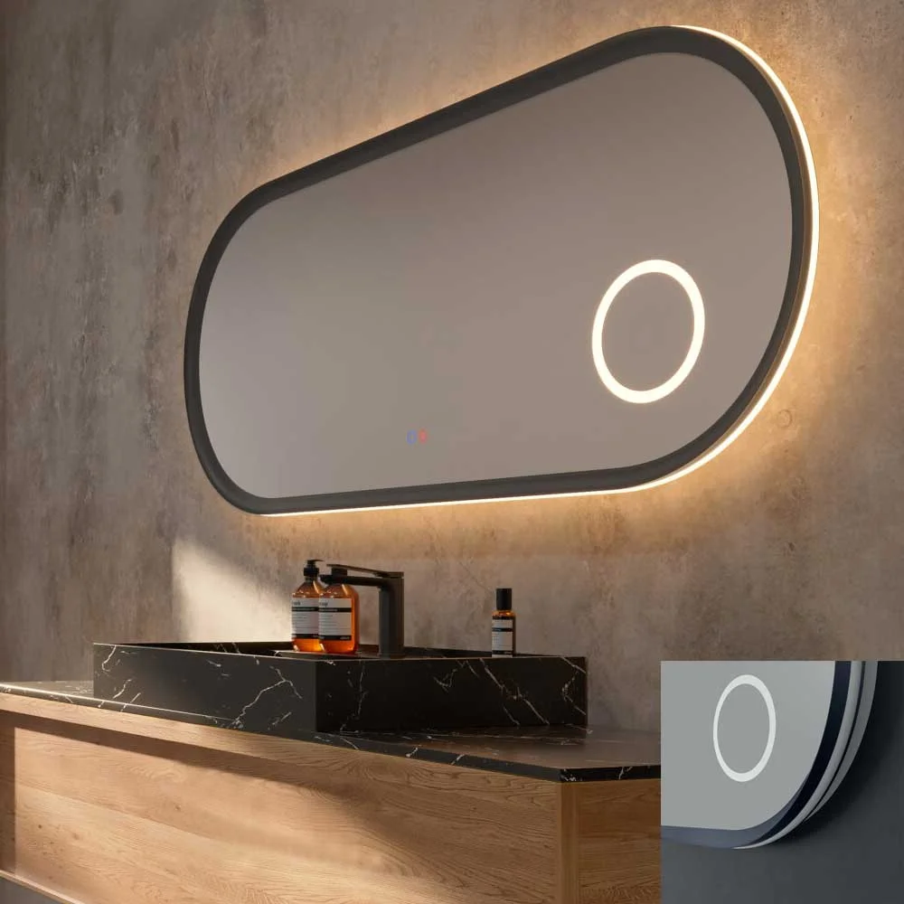 Φωτογραφία προϊόντος: Καθρέπτης led Imex Rimini RIMI040/120AO 120x60Υ χρώμα μπλε ωκεανού ματ αντιθαμβωτικός