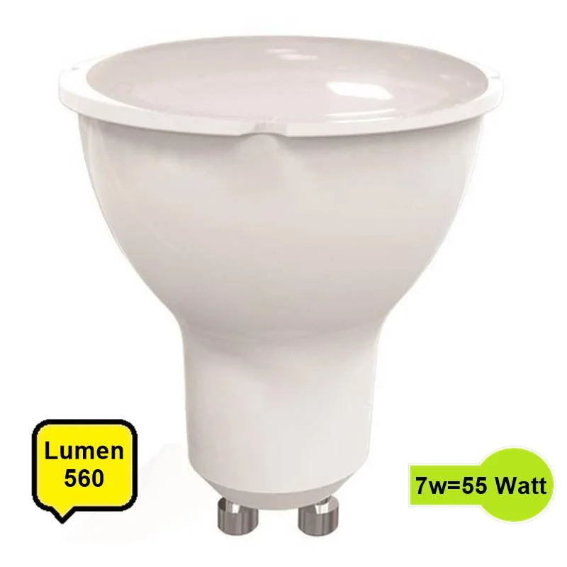 Φωτογραφία προϊόντος: EUROLAMP Λάμπα Spot Led GU10 7Watt 560 lum 105° Φώς Θερμό