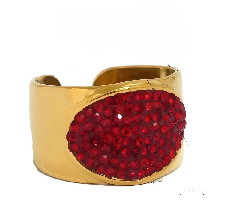 Φωτογραφία προϊόντος: Peach Jewelry Δαχτυλίδι Κοκκινο Επιχρυσο 18κ Ατσαλι