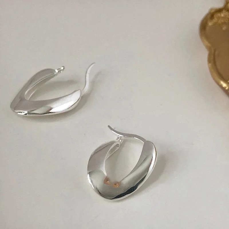 Φωτογραφία προϊόντος: Peach Jewelry Σκουλαρίκια Ασημι 925 Kρικοι Oβαλ