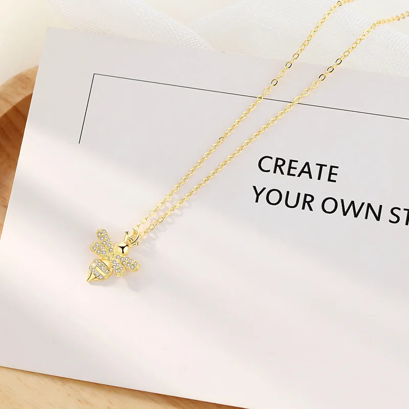 Φωτογραφία προϊόντος: Peach Jewelry Μενταγιον Μελισσα 925 ασημι επίχρυσο 18κ