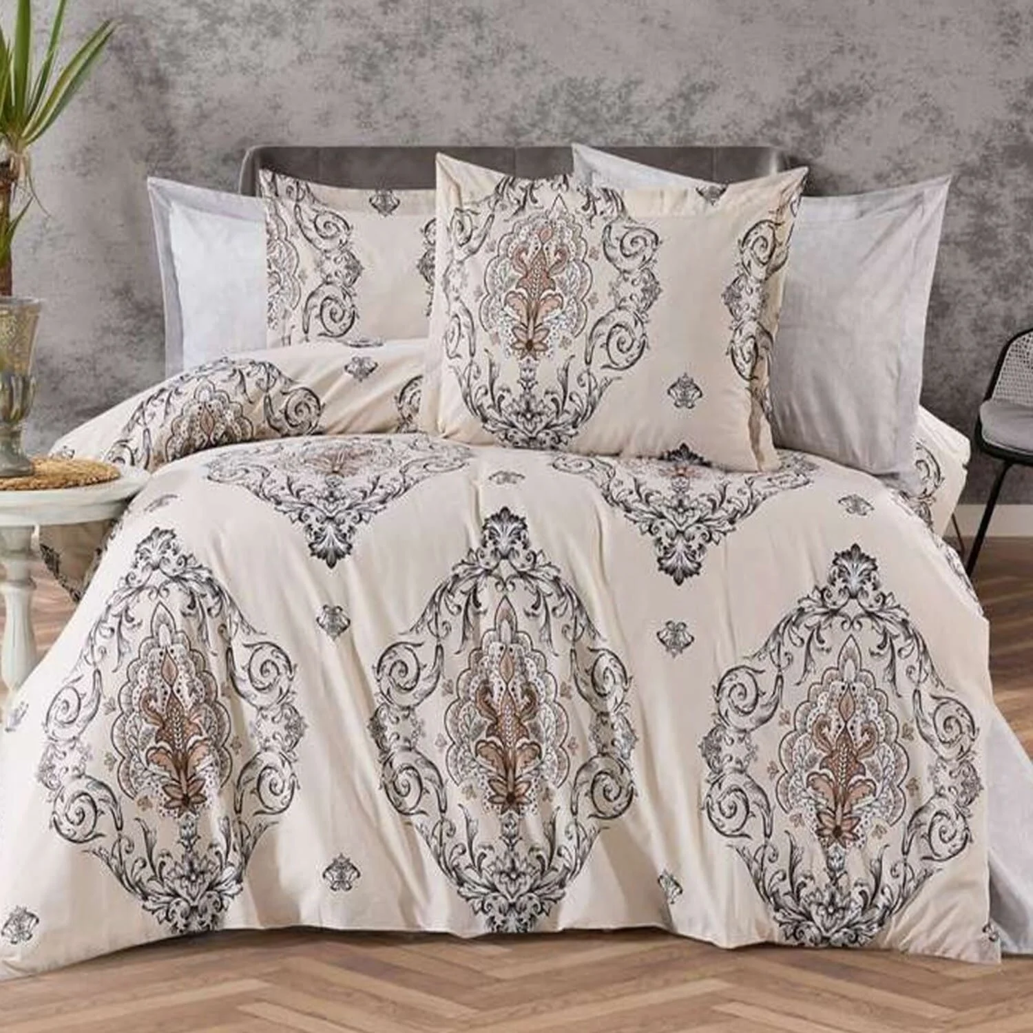 Φωτογραφία προϊόντος: MayHome Σετ Σεντόνια Polycotton Μονά 2520436498-1 με Λάστιχο (Π: 100cm x Μ: 200cm x Υ: 25cm) – Γεωμετρικό