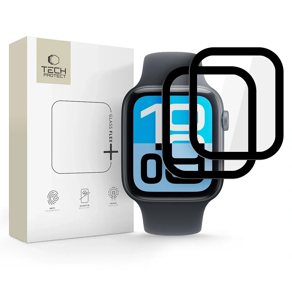 Φωτογραφία προϊόντος: Tech-Protect Glass Flex+ 2-Pack Apple Watch 4 / 5 / 6 / SE 1 / 2 / 3 (44mm) Black