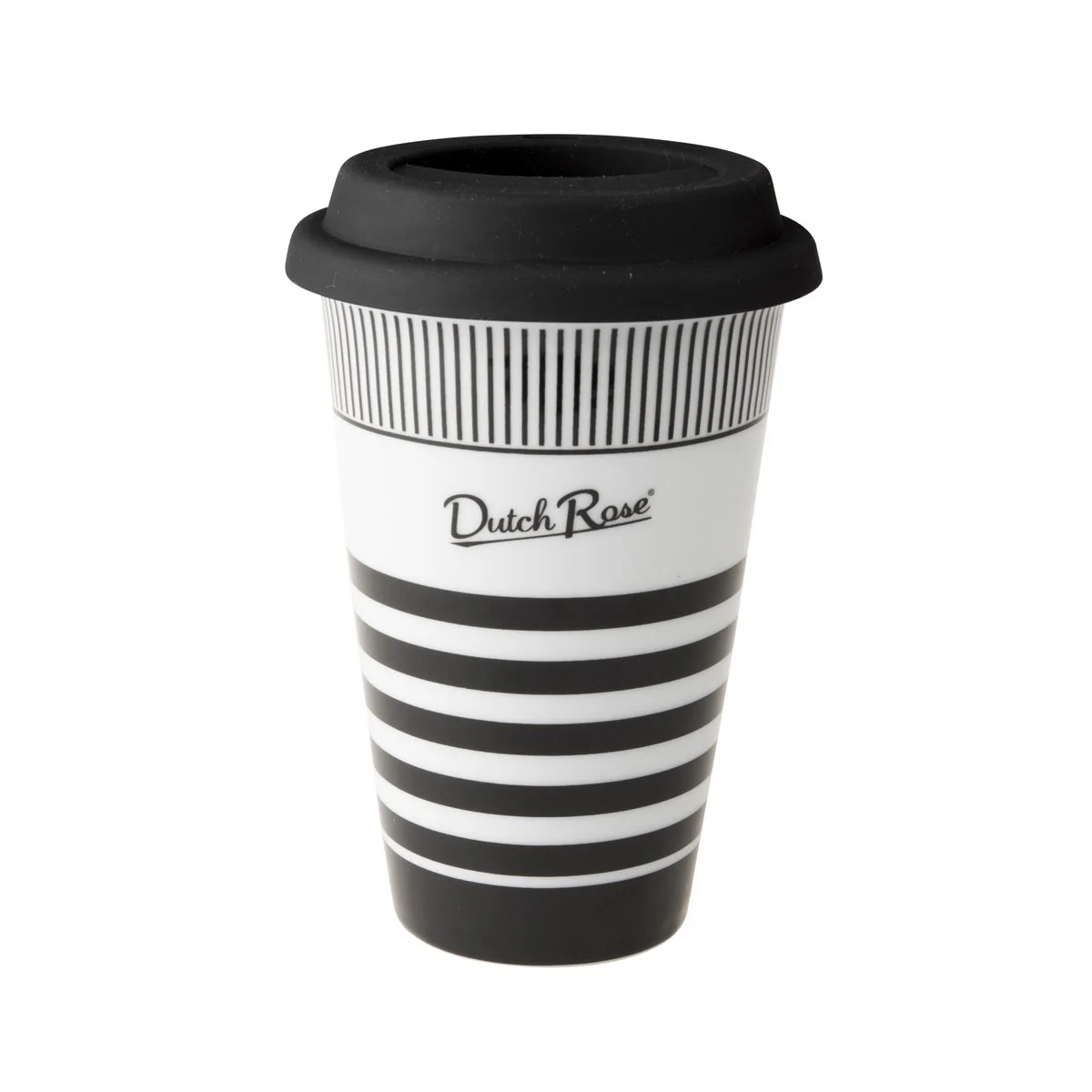 Φωτογραφία προϊόντος: Dutch Rose Κούπα Πορσελάνης Stripe Fine Bone China 370ml