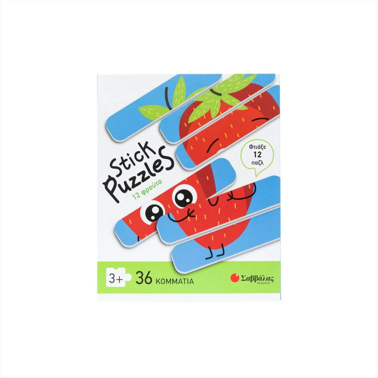 Φωτογραφία προϊόντος: Σαββάλας Πάζλ Stick Puzzles 12 Φρούτα - 38111