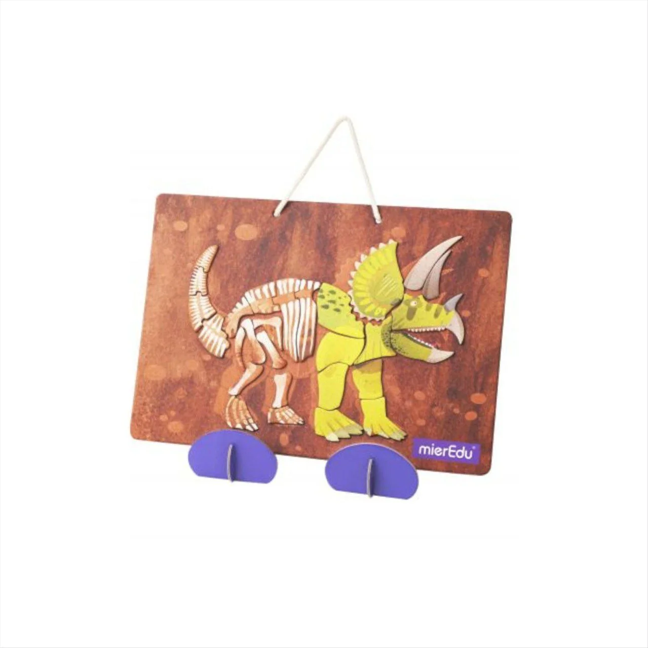 Φωτογραφία προϊόντος: MierEdu - Mαγνητικό Puzzle Triceratops - MEO545
