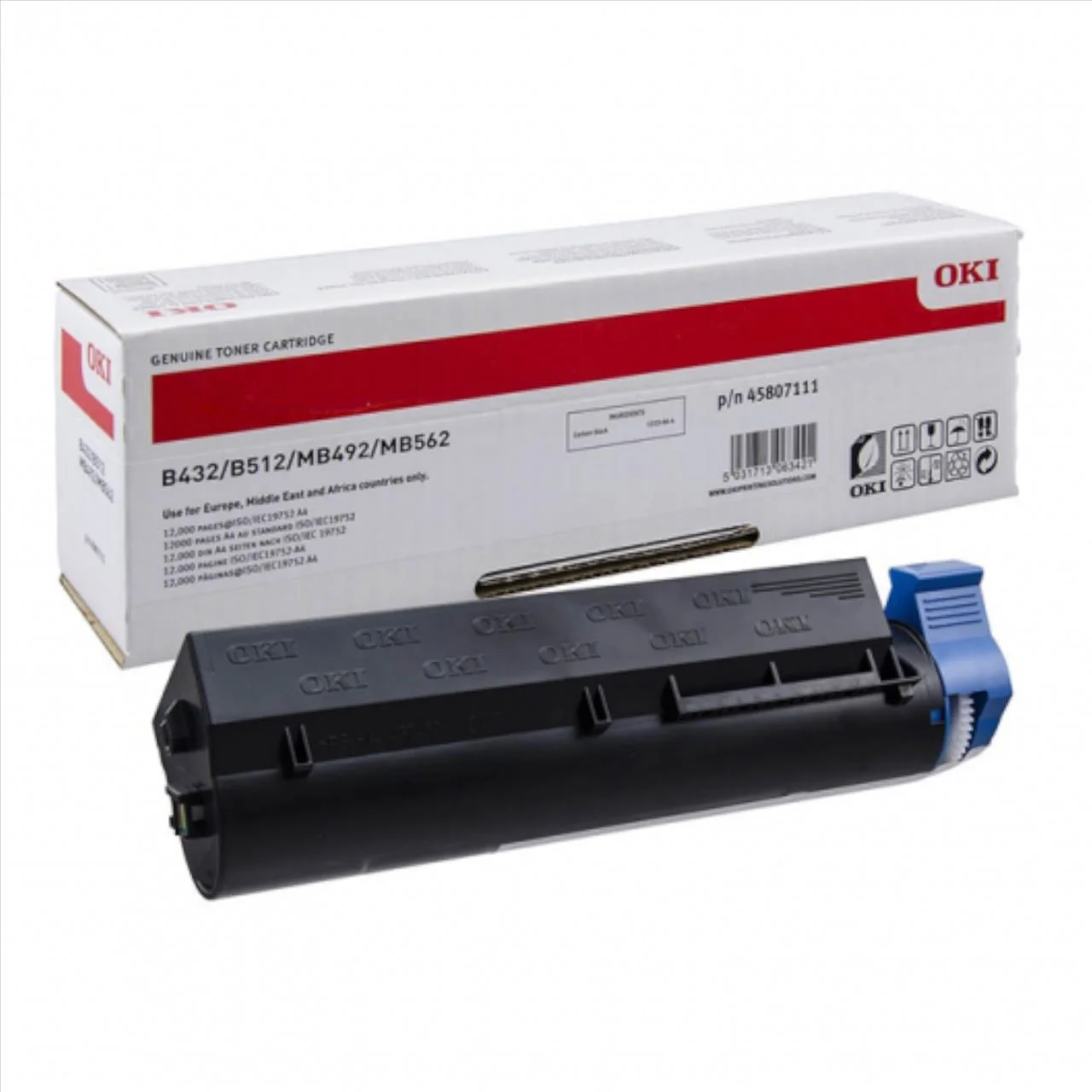 Φωτογραφία προϊόντος: OKI Toner Black 12000 B432/B512/MB492/MB652 - 3.PR.20.O050