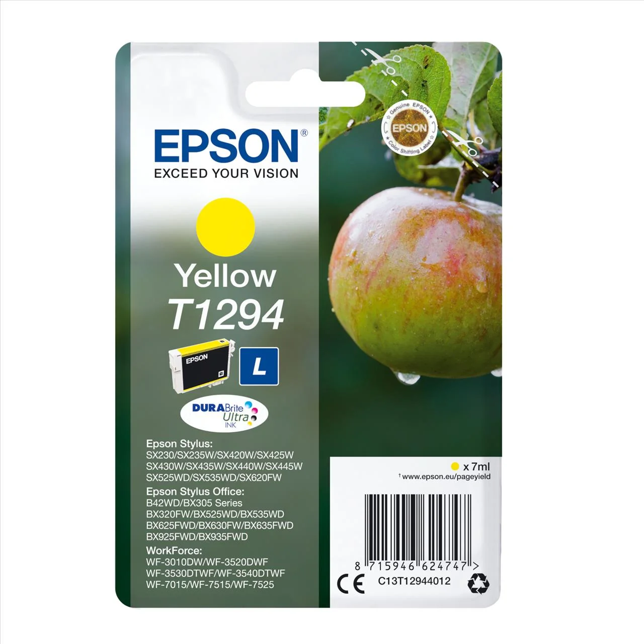 Φωτογραφία προϊόντος: Μελάνι Epson T129440 BX305F/SX420W L Yellow - EPS31803