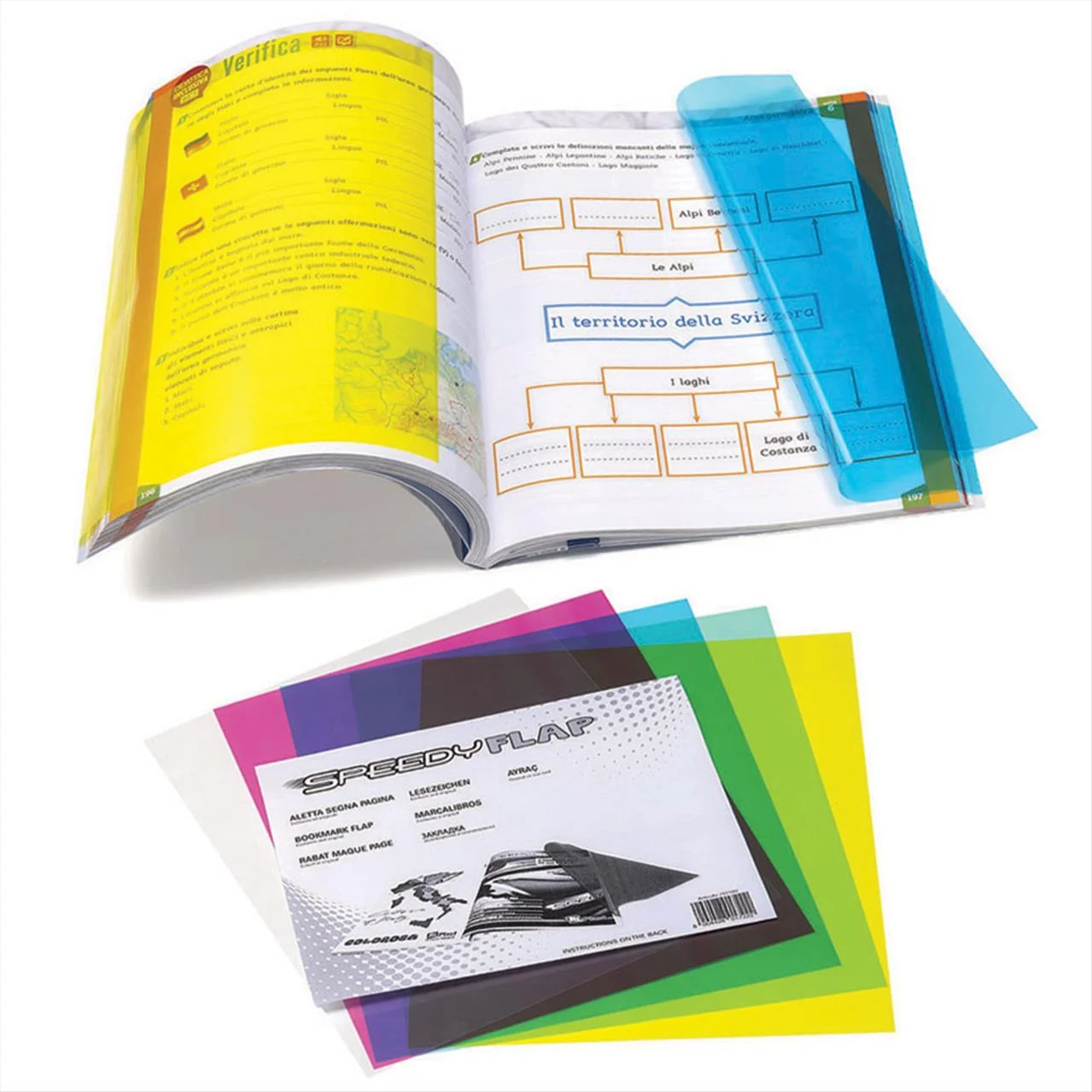 Φωτογραφία προϊόντος: OEM Speedyflap Φύλλο Σελιδοδείκτες Χρωματιστά 22x27 5cm 20τμχ. - 303477