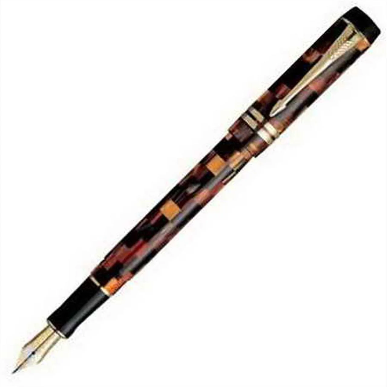 Φωτογραφία προϊόντος: Parker Πένα Duofold Demi Check Amber GT Fountain Pen - 1102.3101.41