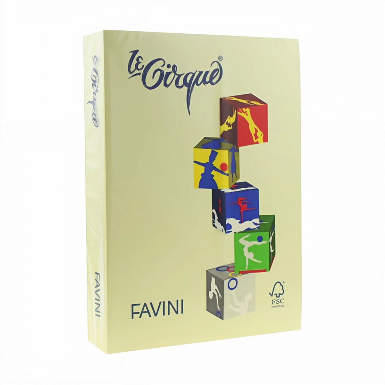 Φωτογραφία προϊόντος: Favini Le Cirque - Χρωματιστό Χαρτί A4 160gr 250Φ Κίτρινο - 100 - 160-100