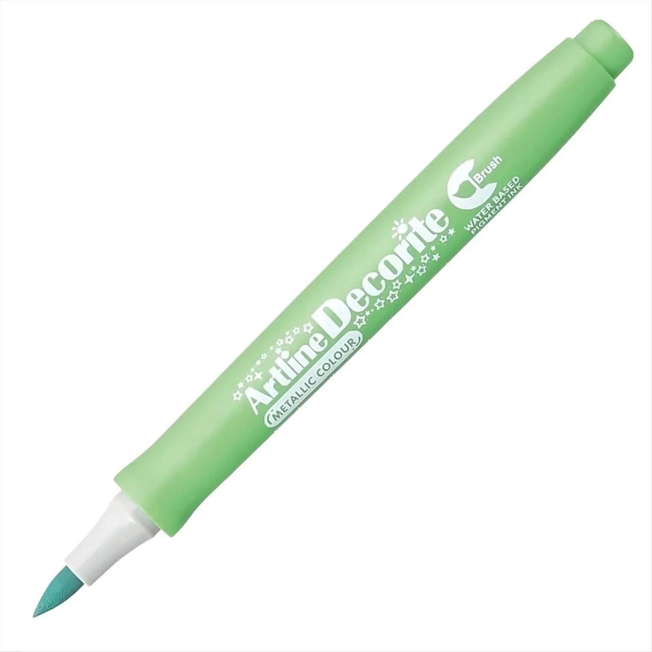 Φωτογραφία προϊόντος: Artline Μαρκαδόρος Decorite Brush Standard Metallic Green - EDFM-F-METALLIC-GREEN