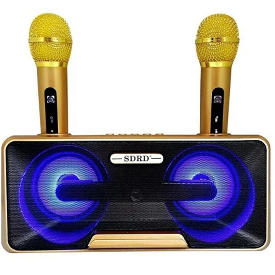Φωτογραφία προϊόντος: OEM Σύστημα Karaoke με Ασύρματα Μικρόφωνα SD-301 σε Χρυσό Χρώμα