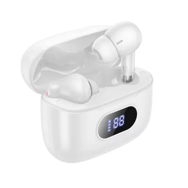 Φωτογραφία προϊόντος: Hoco In-ear Bluetooth Handsfree Ακουστικά με Θήκη Φόρτισης Λευκά EQ2 Plus