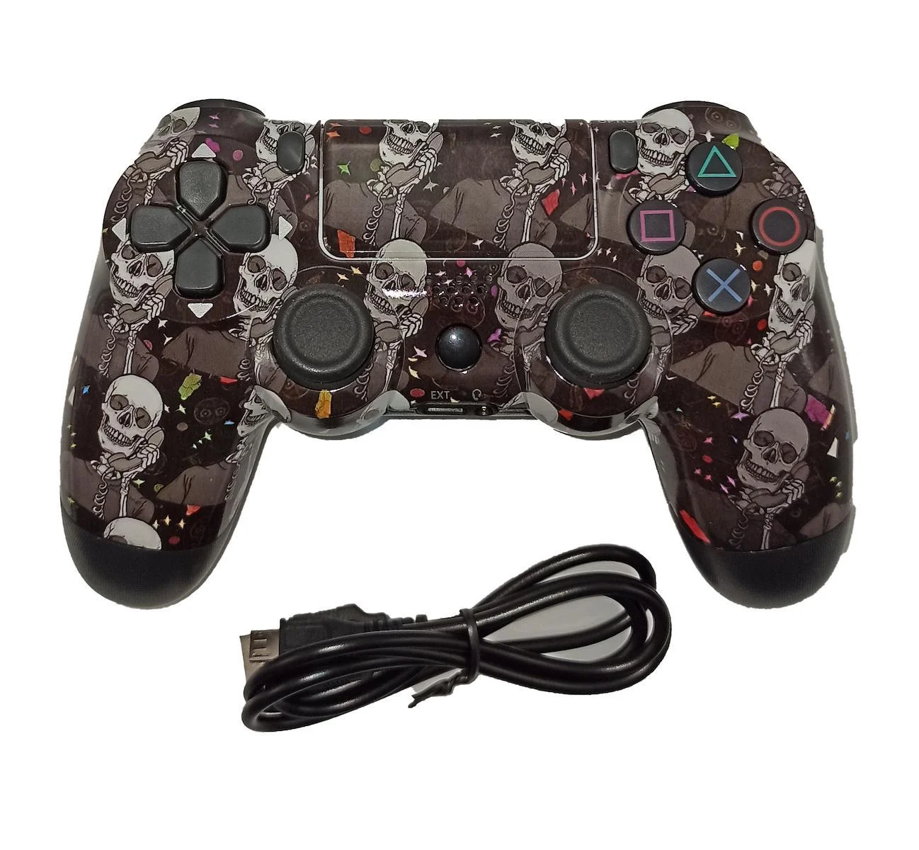 Φωτογραφία προϊόντος: OEM Doubleshock Ασύρματο Gamepad για PS4 Skulls Calling Μαύρο