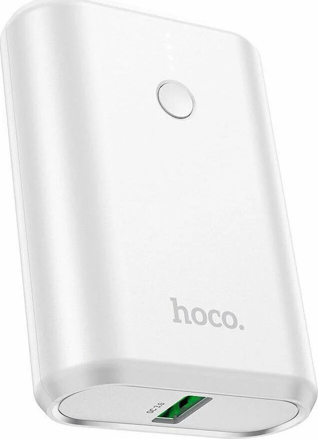Φωτογραφία προϊόντος: Hoco Power Bank 10000mAh 18W με Θύρα USB-A και Θύρα USB-C Quick Charge Άσπρο Q3