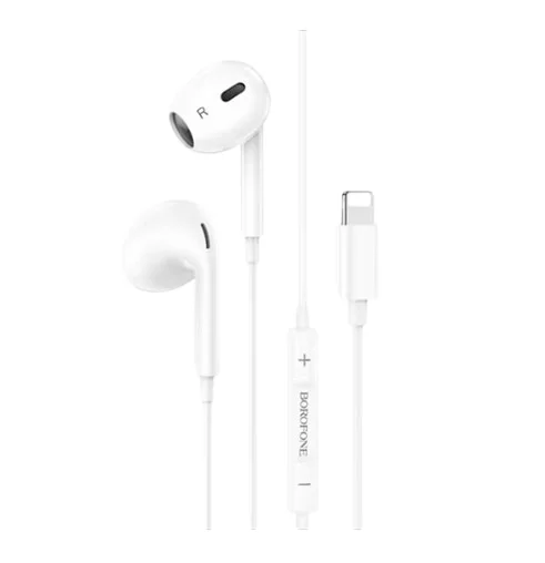 Φωτογραφία προϊόντος: OEM Borofone In-ear Ενσύρματα Ακουστικά με Βύσμα Lightning Άσπρα BM85 MAX