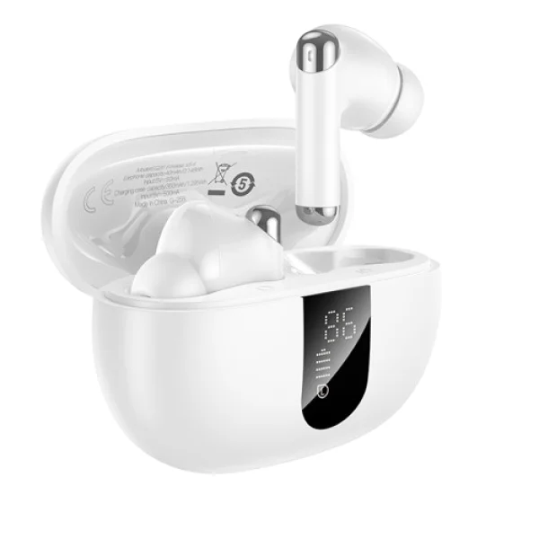 Φωτογραφία προϊόντος: Hoco In-ear Bluetooth Handsfree Ακουστικά με Θήκη Φόρτισης Λευκά EQ26