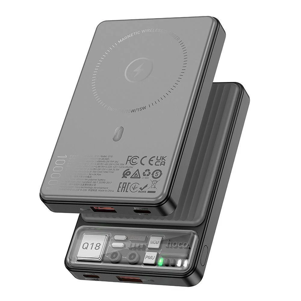 Φωτογραφία προϊόντος: Hoco Power Bank 10000mAh 22.5W με Θύρα USB-C Power Delivery Μαύρο Q18