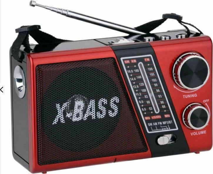 Φωτογραφία προϊόντος: OEM Waxiba XB-751BT Φορητό Ραδιόφωνο Επαναφορτιζόμενο με Bluetooth Κόκκινο
