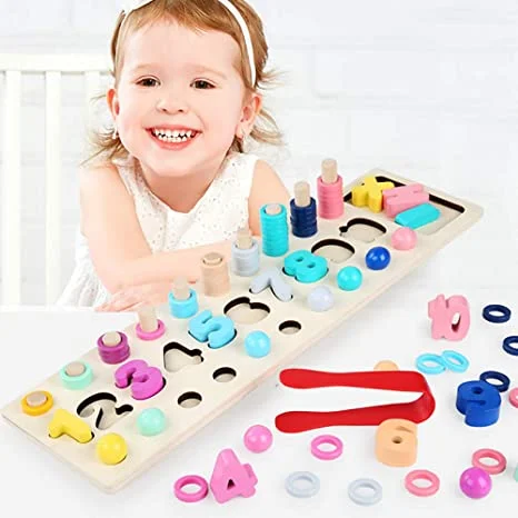 Φωτογραφία προϊόντος: OEM Montessori Λογαριθμικό Επιτραπέζιο με Χάντρες και Αριθμούς Ηλικία 3+
