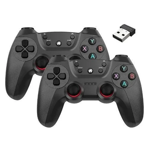 Φωτογραφία προϊόντος: OEM Σετ Ασύρματα Gamepad 2.4G 2 τμχ Γκρι Σκούρο