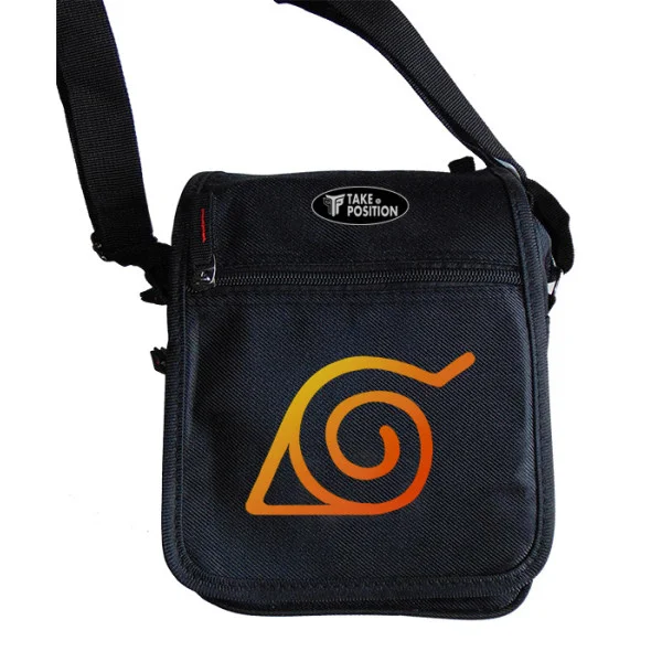 Φωτογραφία προϊόντος: Takeposition Τσαντάκι ώμου Unisex, Anime Naruto logo II, Μαύρο, 23x18x8.50cm, 983-1066