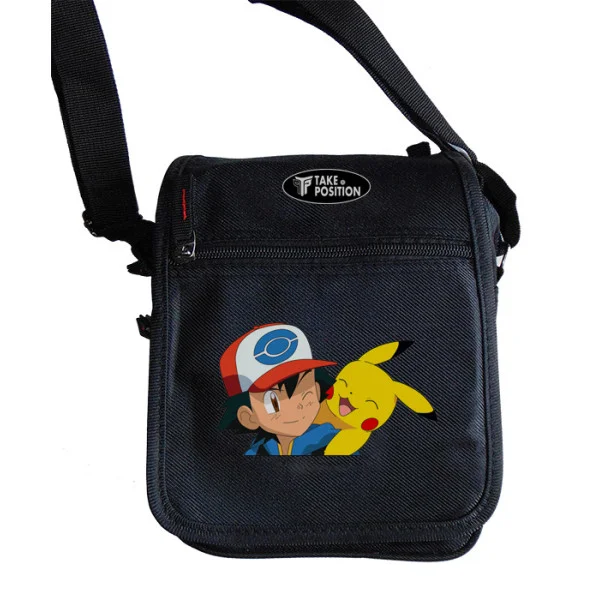 Φωτογραφία προϊόντος: Takeposition Τσαντάκι ώμου Unisex, Ash and Pikachu Friends, Μαύρο, 23x18x8.50cm, 983-1192