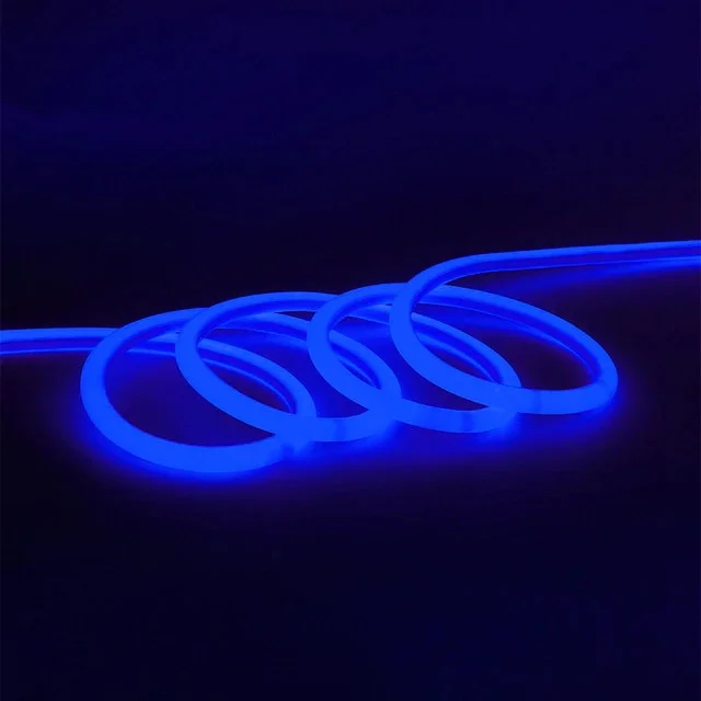 Φωτογραφία προϊόντος: ROUND NEON FLEX ταινία led 360° 230V στροφείο 50m 9W/m 1150lm/m μπλε dimmable IP65 2835-120/NRBLUE-50 UNIVERSE