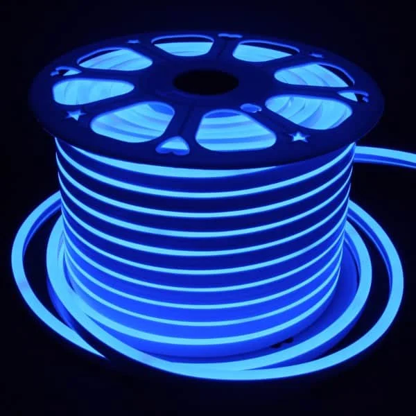 Φωτογραφία προϊόντος: DOME NEON FLEX ταινία led 230V στροφείο 50m 8W/m 900lm/m 120led/m μπλε dimmable IP65 N.2835-120/BLUE-50 UNIVERSE