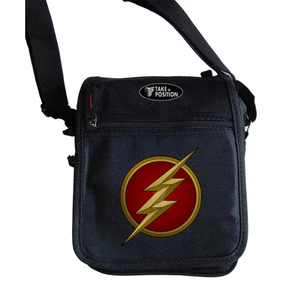 Φωτογραφία προϊόντος: Takeposition Τσαντάκι ώμου Unisex, Flash Logo, Μαύρο, 23x18x8.50cm, 983-1083