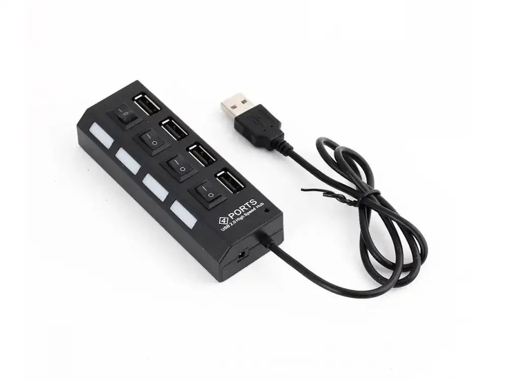 Φωτογραφία προϊόντος: No Brand USB 2.0 Hub 4 Θυρών με σύνδεση USB-A Μαύρο (12053)
