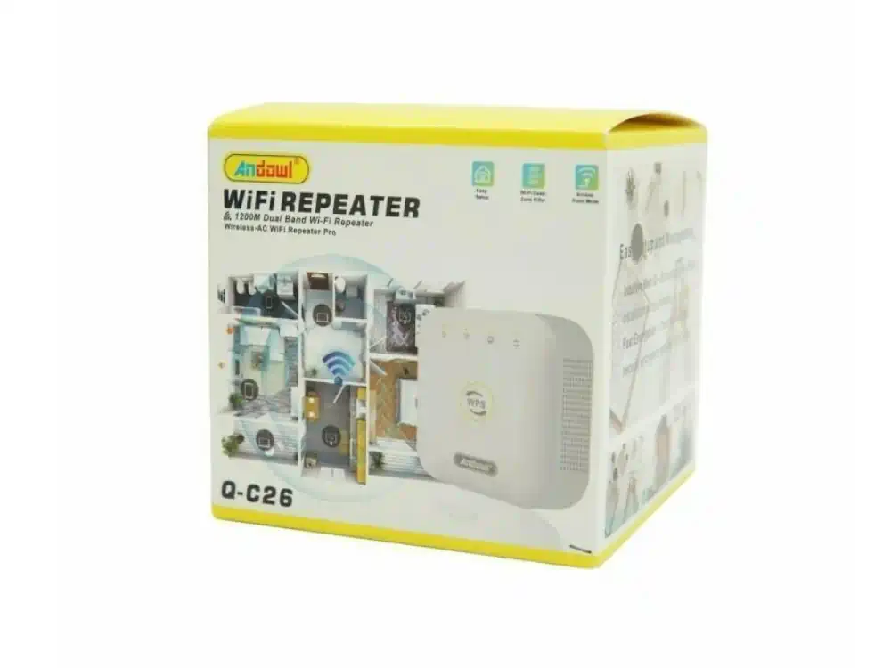 Φωτογραφία προϊόντος: WiFi Repeater Q-C26 Andowl Dual Band (2.4GHz) 1200Mbps