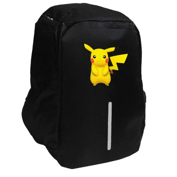 Φωτογραφία προϊόντος: Takeposition Pikachu Σχολική τσάντα Razor 1κεντρική θέση Rpet 600D 44Y x 34Μ x 10Π, Μαύρο, 973-1179-02