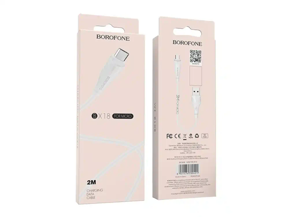 Φωτογραφία προϊόντος: Cable Borofone BX18 USB to Micro 2m White