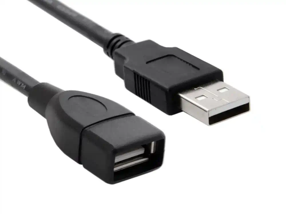 Φωτογραφία προϊόντος: PowerTech Καλώδιο USB-A (Μ) Σε USB-A (F) 1.5m Μαύρο (CAB-U011)