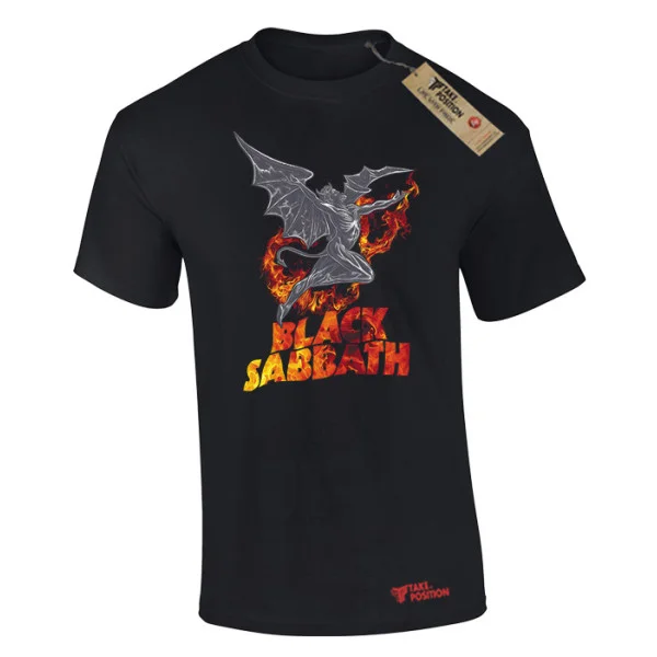 Φωτογραφία προϊόντος: Ανδρικό μπλουζάκι t-shirt βαμβακερό Takeposition Black sabbath σε Μαύρο, 320-7543b-02