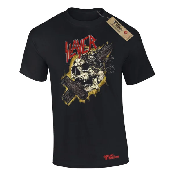 Φωτογραφία προϊόντος: Ανδρικό μπλουζάκι t-shirt βαμβακερό Takeposition Slayer σε Μαύρο, 320-7526b-02