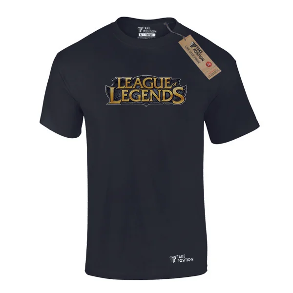 Φωτογραφία προϊόντος: Ανδρικό μπλουζάκι t-shirt βαμβακερό Takeposition League of Legends Logo, ΜΑΥΡΗ/ SMALL, 320-4689-prosf