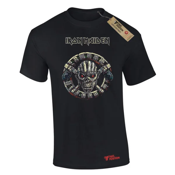Φωτογραφία προϊόντος: Ανδρικό μπλουζάκι t-shirt βαμβακερό Takeposition Iron Maiden σε Μαύρο, 320-7562b-02