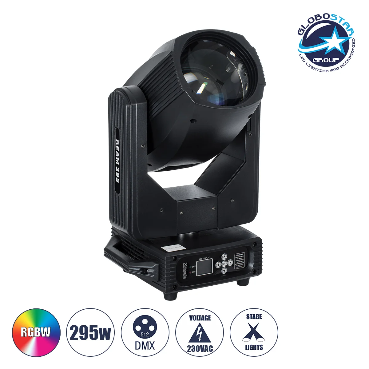 Φωτογραφία προϊόντος: GloboStar® DIAS 51117 Επαγγελματική Κινούμενη Ρομποτική Κεφαλή BEAM Light OSRAM 12R Ultra Bright 295W AC 220V-240V IP20 RGBW DMX512 - Μ31 x Π24.5 x Υ51cm - 2 Χρόνια Εγγύηση
